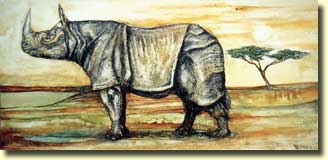 Носорог,30*70,2005